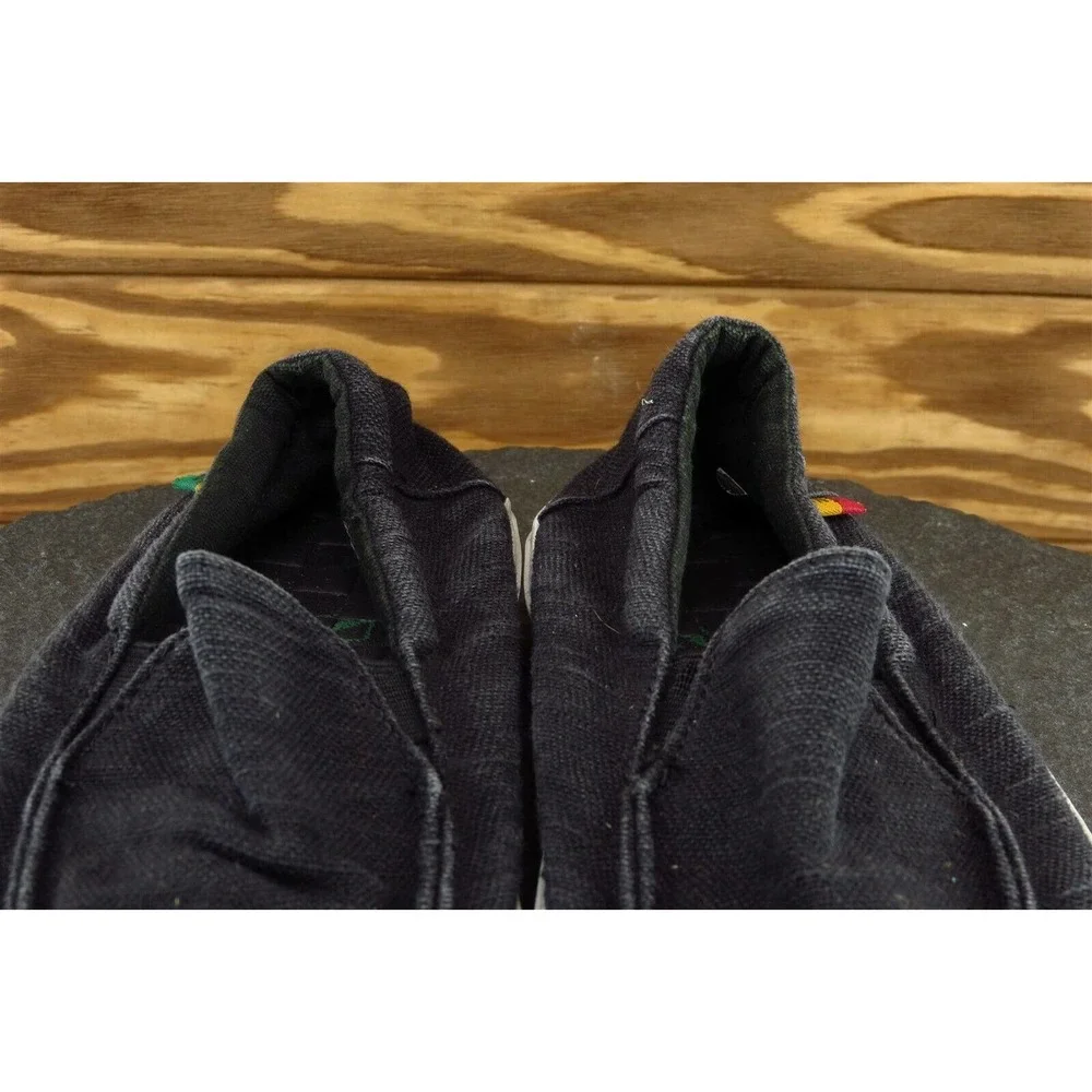 VANS Shoes Sz 6.5‎ M Black Loafer Fabric Men 721277